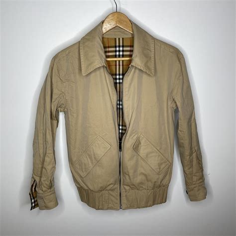 burberry rare 00s reversible nova check harrington jacket|Burberry London Reversible Harrington Jacket In Nova Check.